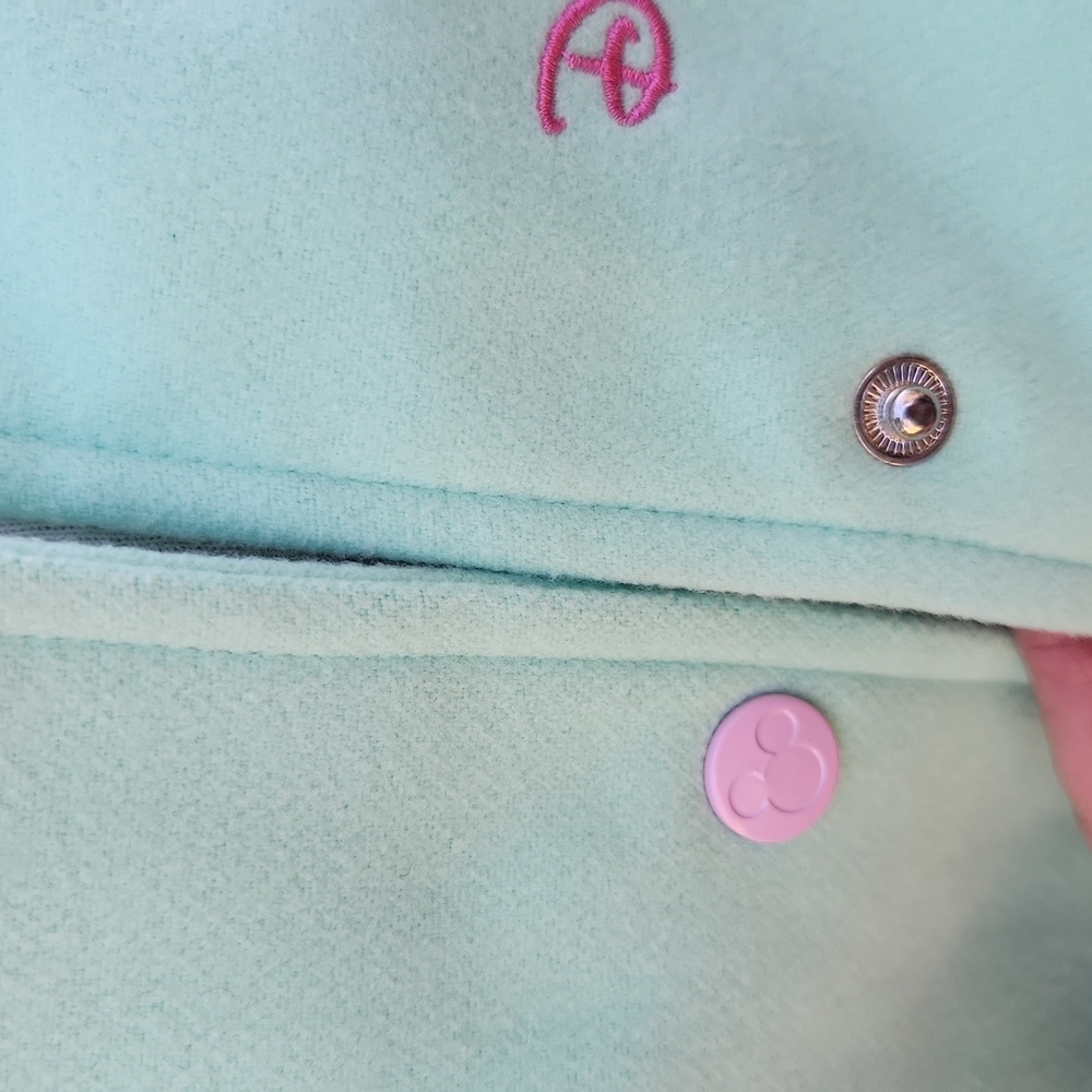 Stoney Clover Lane Mint Green & Cream Bomber Jacket - Picture 5 of 10
